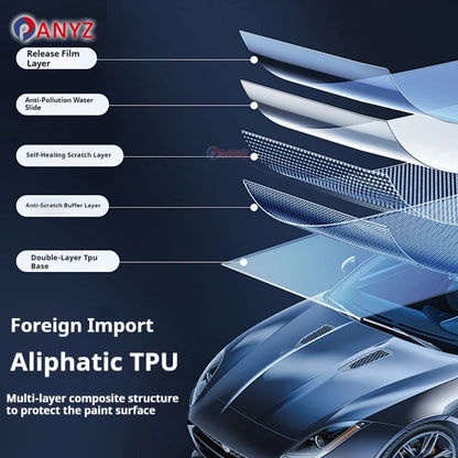 Film intérieur Transparent en TPU pour panneau d'engrenage, autocollant de Protection PPF pour Console centrale BYD SEAL U DMI 2025 2024 2023
