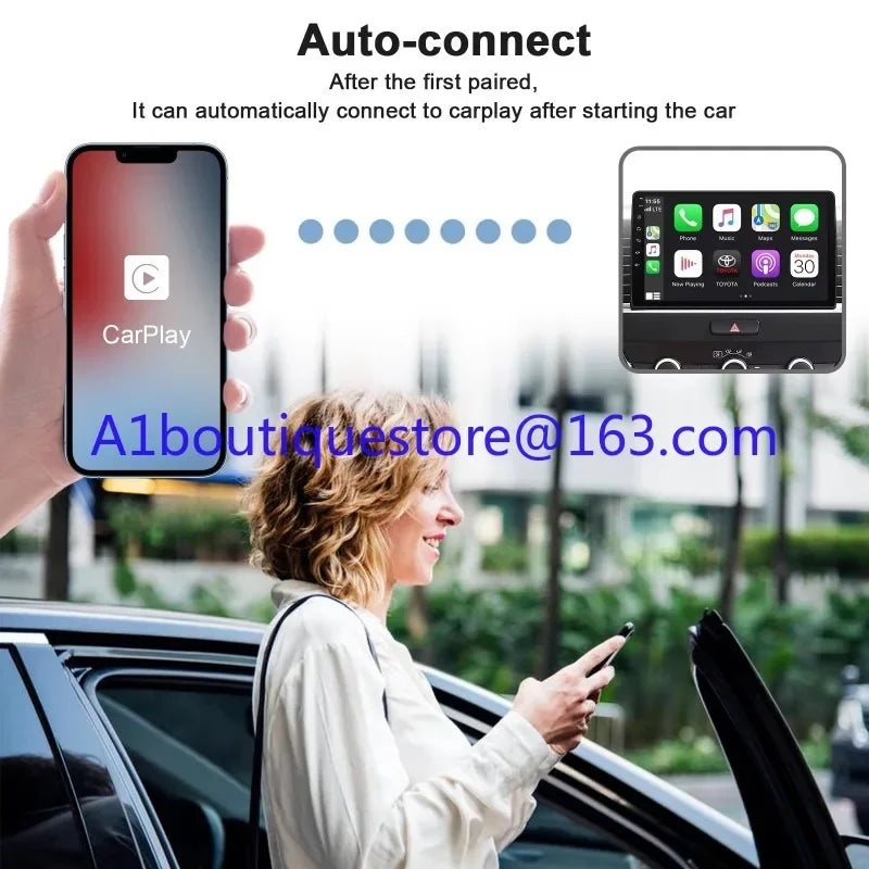 محول Apple عالي الجودة لاسلكي Ai Carplay سلكي إلى لاسلكي Apple Auto Carplay دونجل لـ Oem Carplay Apple Auto