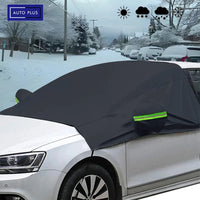 Couverture universelle de pare-brise avant de voiture en tissu Oxford, couverture de pare-brise de voiture avec bande réfléchissante, couverture de neige d'hiver