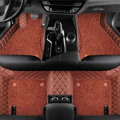 Pour VW Passat berline B5 B5.5 B6 B7 B8 B9 tapis Auto Double couche personnalisé tapis de sol de voiture Coche accessoires doublures de sol