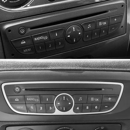 Autocollants de réparation de boutons Audio de voiture, autocollants, accessoires 16 touches pour Twingo Renault Clio et Megane 2009 – 2011