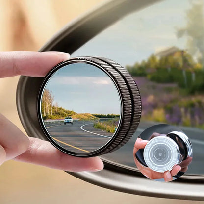 Miroir d'angle mort pour voiture, 2 pièces, rétroviseur de voiture, Vision complète 360, large colère, aide au stationnement, miroir convexe