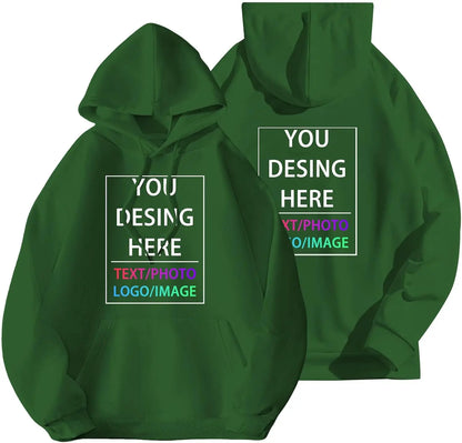 Sweat à capuche personnalisé pour hommes et femmes, concevez votre propre sweat à capuche personnalisé avec ajoutez votre texte et Photo, hauts à cordon réglable