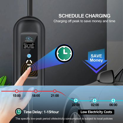 Kolanky Vope2 Sister-Chargeur EV portable, câble de charge EVSE, prise CEE pour voiture électrique, 16A, 11KW, longueur totale 5m, 3 phases