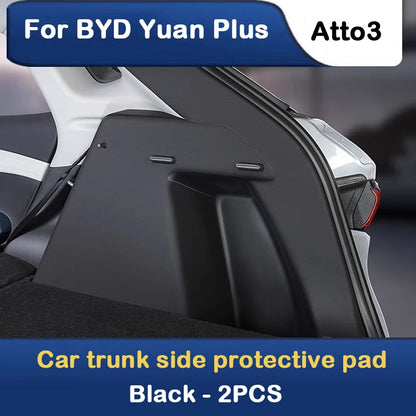 Tapis de Protection latéral en cuir pour coffre de voiture BYD Yuan Plus Atto 3, autocollant de Protection contre les rayures, accessoires d'intérieur