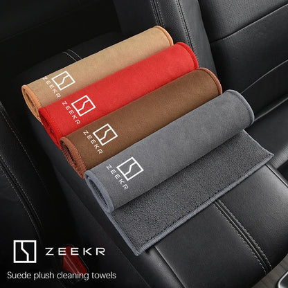 Serviette en microfibre, accessoires de nettoyage de voiture, peluche, facile à nettoyer, outil de lavage de voiture pour Zeekr 001 MIX 009 007 Zeekr X 7X