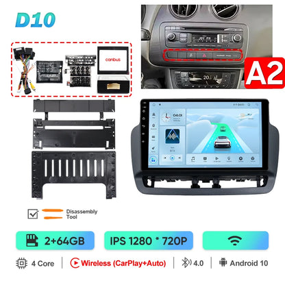 Pour Seat Ibiza 2012 2013 2014 2015 Android Auto Carplay Radio voiture lecteur vidéo multimédia GPS Navigation QLED écran tactile 4G