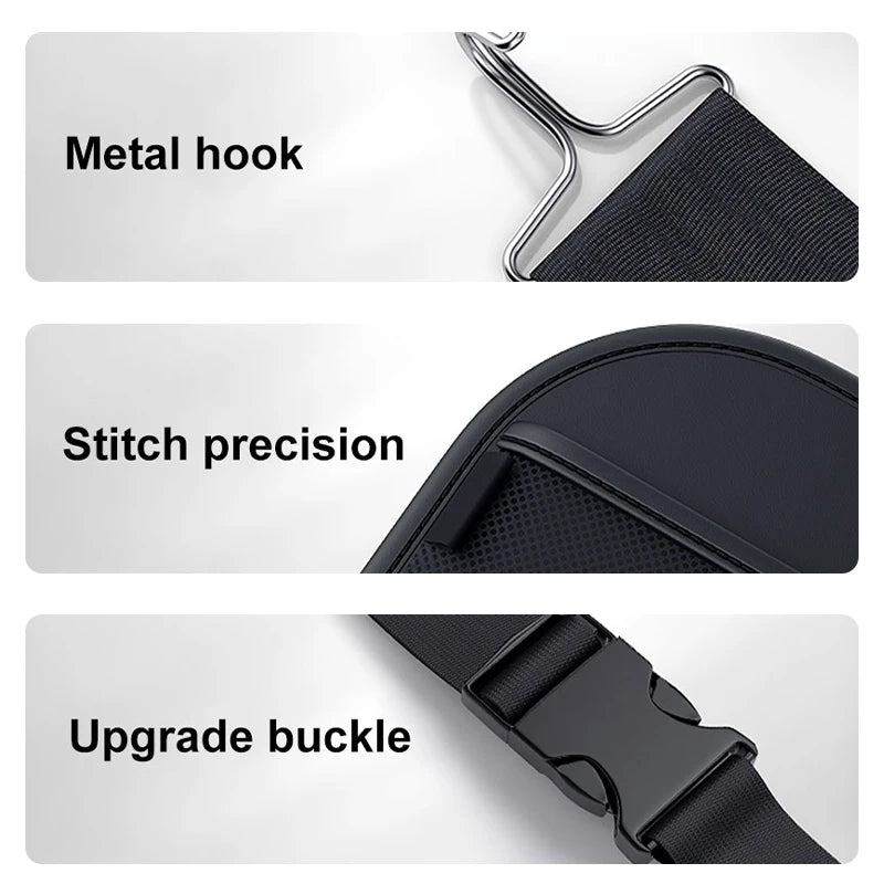 SEAMETAL – sac de rangement pour siège arrière de voiture, sac de rangement multifonction de grande capacité pour dossier de siège, sac suspendu, coussin de protection