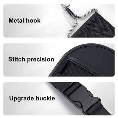 SEAMETAL – sac de rangement pour siège arrière de voiture, sac de rangement multifonction de grande capacité pour dossier de siège, sac suspendu, coussin de protection