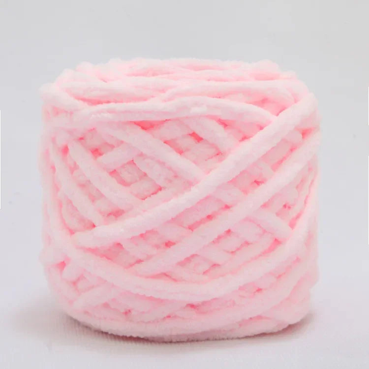 Fil à tricoter Chenille 100g/boule, ligne de bande de glace douce, fil de coton, fil de laine pour bricolage, écharpe à tricoter à la main, laine épaisse, vente en gros