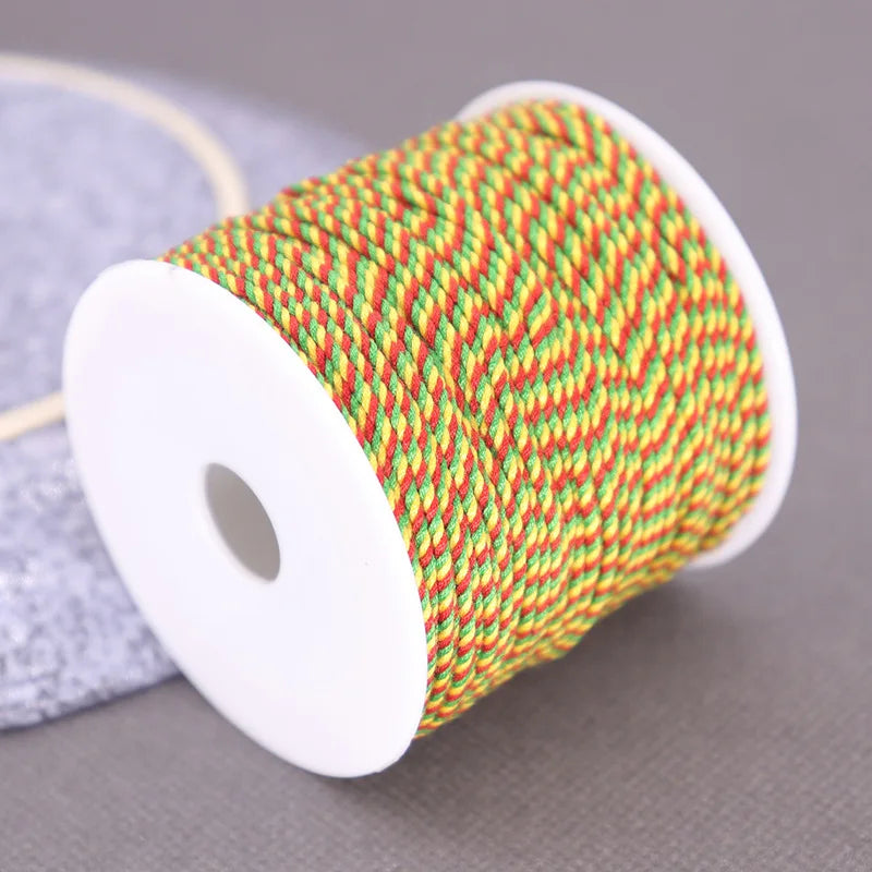 Corde de coton pour macramé, ficelle, ficelle, fil, artisanat, couture, tentures murales faites à la main, bohème, fête de mariage, décoration d'intérieur, 1.2mm, 37m