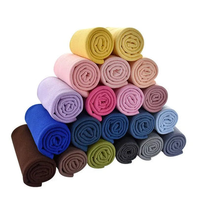 Tissu fileté élastique en coton, manches de sweat-shirt, col, ourlet, bord inférieur, tissu tricoté à revers élastique pour vêtements