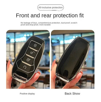 Pour BYD TPU clé de voiture mouette/dauphin/Qin/han/Tang/Song/SEAL U DM-i/ATTO03 décoration de clé de voiture housse de protection complète