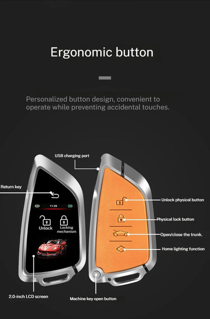 Clé de voiture numérique intelligente, Modification, télécommande tactile LCD, pour Audi/BMW/Ford/Mazda/Toyota/Tesla/Benz/Honda/BYD/Ford/Porsche