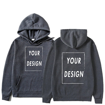 Votre propre Design marque Logo/image personnalisée partout hommes femmes sweat à capuche bricolage sweat à capuche décontracté à la mode nouveau