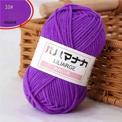 Fil à tricoter en coton doux et épais pour bébé, fil de velours en fibres épaisses pour tricot à la main, fil à crocheter pour pull DIY