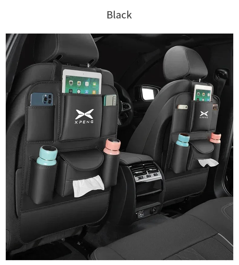 Sac de rangement arrière en cuir pour siège de voiture, anti-usure, coussin anti-rika, accessoires pour XPENG P5 P7 G3 G9 N5 F30 H93 BETA