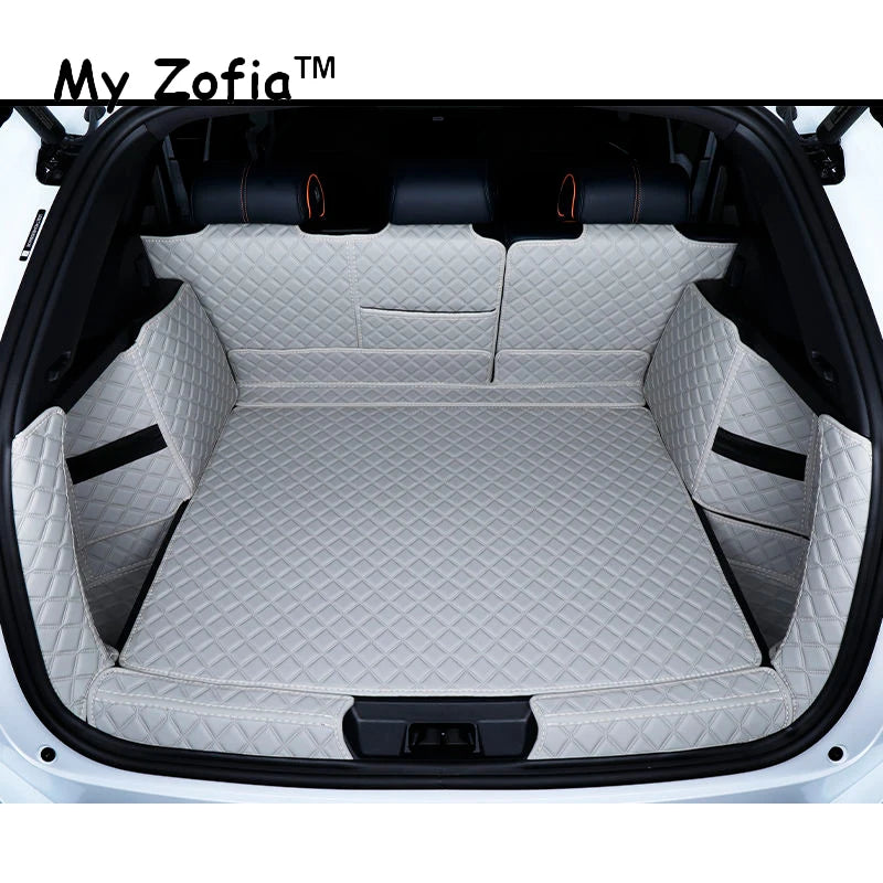 Pour BYD Seal U Sealion 6 2023 2024 2025 boîte de rangement arrière de voiture en cuir tapis de coffre tapis de protection inférieur étanche décor de voiture