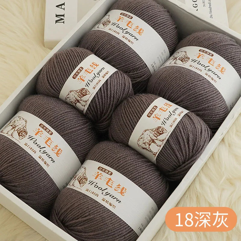 Fil de laine mélangé au Crochet de qualité supérieure, pour pull, écharpe, fil épais, 4 plis, 3 pièces x 100g = 300 grammes