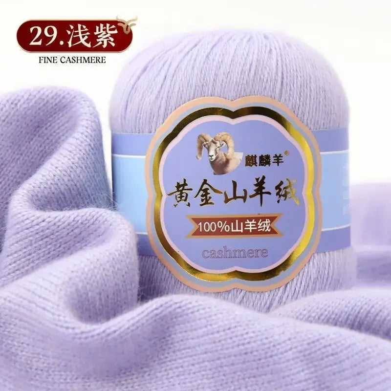 Fil de laine 100 cachemire pour optique moyenne ogo, écharpe, chaussettes, glafraîchement, chaud, 3 plis, crochet, doux pour la peau, 100% g/ensemble