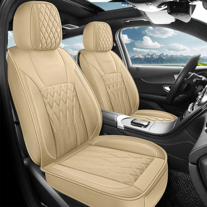 5 pièces housse de siège de voiture en cuir protecteur siège imperméable housses de siège automobile ensembles complets respirant ajustement universel couverture de sièges complets