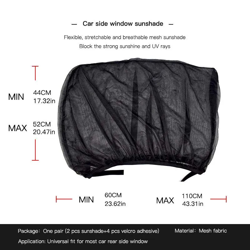 Rideau de protection Uv pour pare-soleil arrière, 2 pièces, accessoires de style de voiture, Tapasol Lynk et Co 01