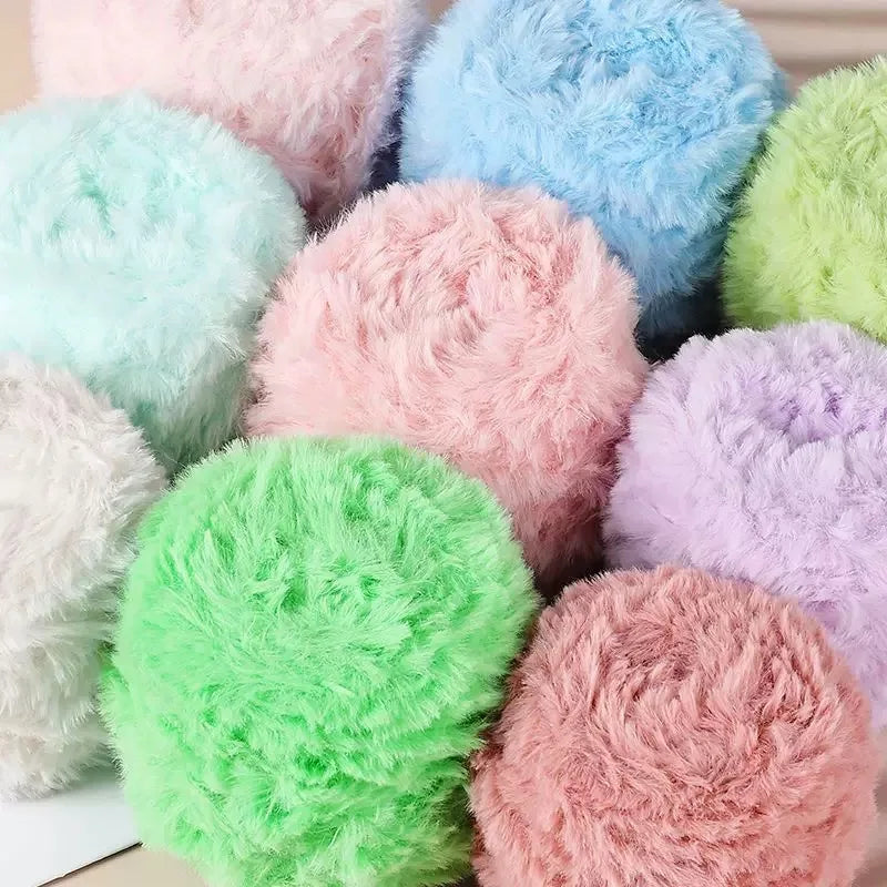 Fil de fourrure Super doux, 1 œuf de 100 grammes, fil de fausse fourrure épais et moelleux pour cils, accessoires et couvertures pour écharpe tricotée au Crochet