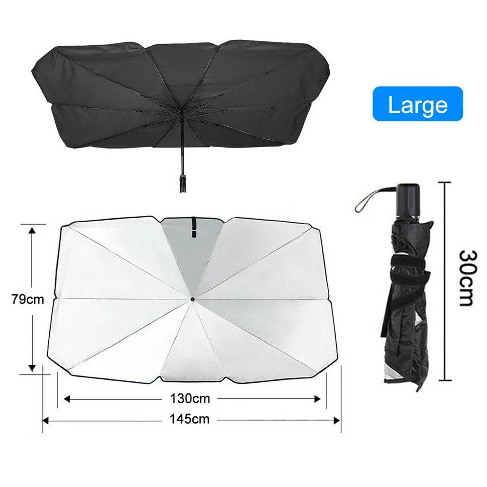 Pare-soleil de voiture, pare-brise avant, colle argentée, résistant aux Uv, pliable, accessoires de protection solaire pour voiture