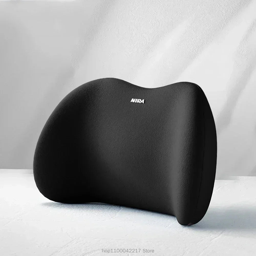 Coussin de siège auto universel toutes saisons, ergonomique, en mousse à mémoire de forme - coussin lombaire ou appui-tête ou ensemble