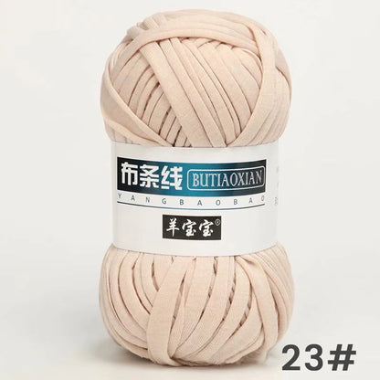 Fil épais de 100g, tissu coloré Super doux, bande de fil pour tricoter à la main, sac tissé, panier de tapis, matériel tricoté à la main, bricolage