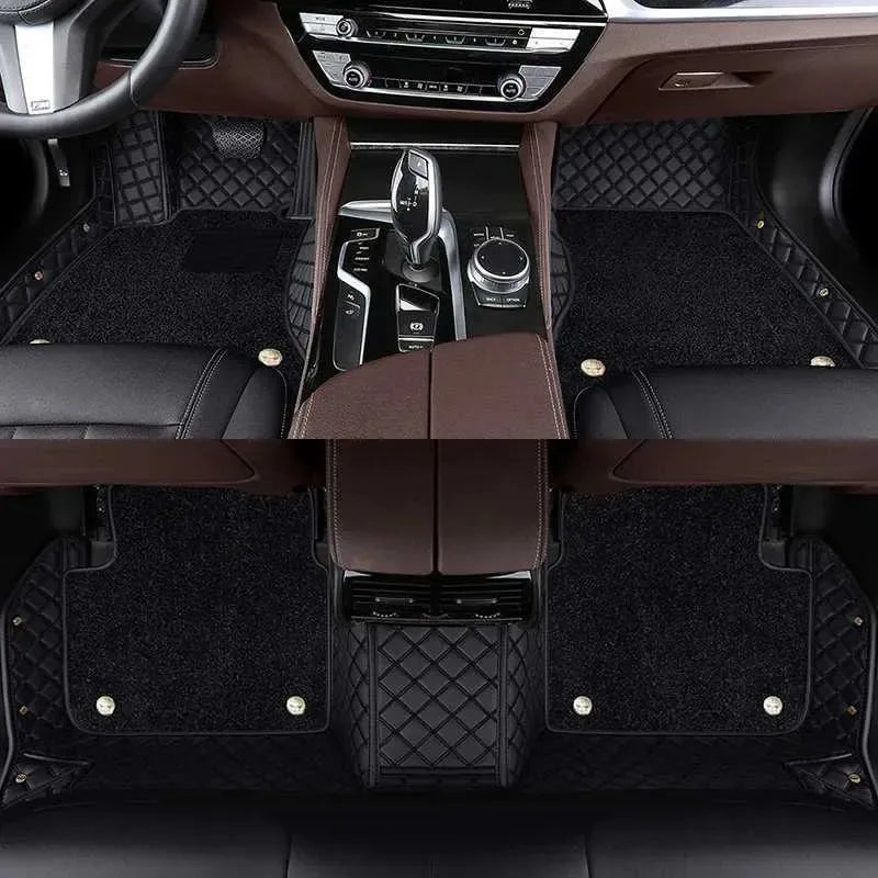 Tapis de sol de voiture Double couche 7D, pour Lifan X50 2014 2015 2016 2017 2018, imperméable, couverture complète, doublures de sol de luxe, Carpe