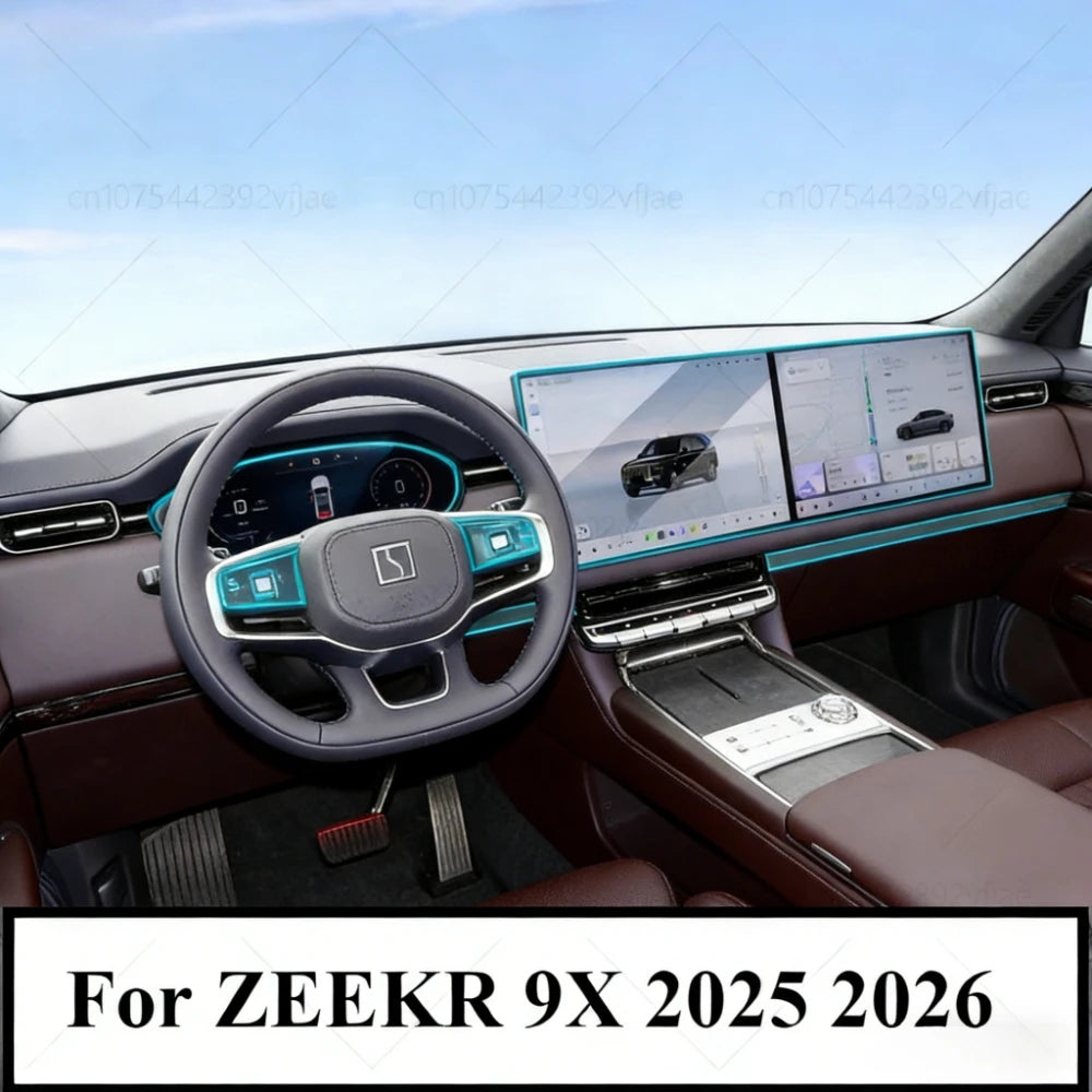 Film de Protection PPF pour ZEEKR 9X 2025 2026, accessoires de voiture, intérieur transparent en TPU LCD, panneau d'équipement de Navigation GPS, Console centrale