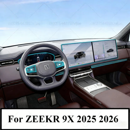 Film de Protection PPF pour ZEEKR 9X 2025 2026, accessoires de voiture, intérieur transparent en TPU LCD, panneau d'équipement de Navigation GPS, Console centrale
