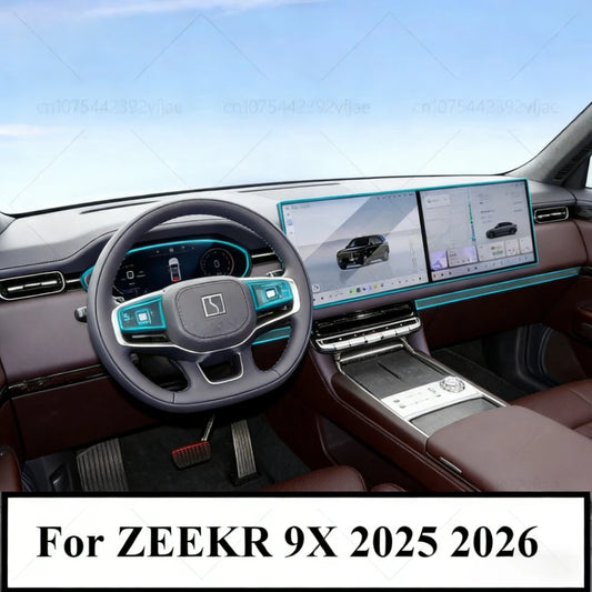 Film de Protection PPF pour ZEEKR 9X 2025 2026, accessoires de voiture, intérieur transparent en TPU LCD, panneau d'équipement de Navigation GPS, Console centrale