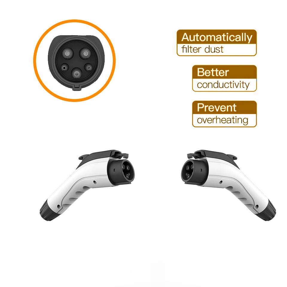 WUFEN Type1 EV chargeur prise 16A 3.5KW/32A 7KW/40A 8.8KW/50A 11KW 1P SAE J1772 connecteur chargeur de voiture électrique Station de charge