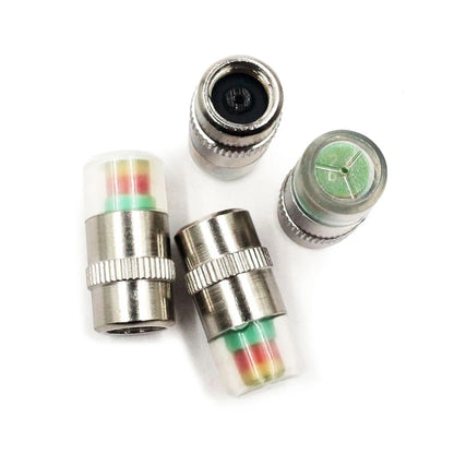 Moniteur de pression des pneus de voiture, capuchon de Valve, outil d'inspection automatique de la pression des pneus, capteur de bouchon de pneu de moto, détection de Valve externe, 4 pièces