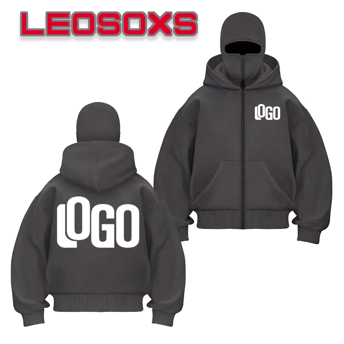 Bricolage modèle personnalisé LOGO vêtements de sport automne chaud à capuche masque sweat couleur unie sweat à capuche décontracté défilé de mode
