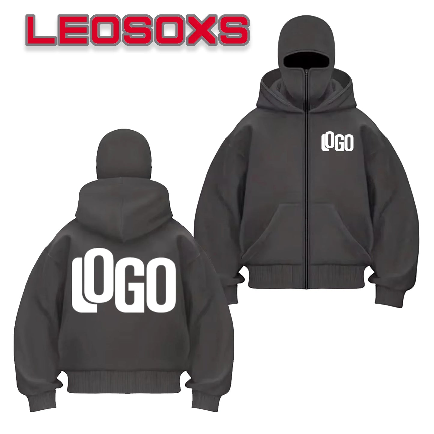 Bricolage modèle personnalisé LOGO vêtements de sport automne chaud à capuche masque sweat couleur unie sweat à capuche décontracté défilé de mode