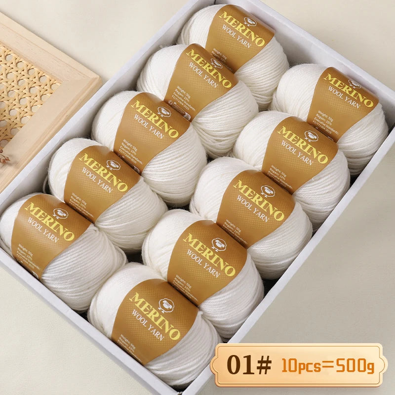 500 g de fil de laine d'alpaga mi-fin 212 de haute qualité, adapté au tricot de pulls, d'écharpes et de chapeaux, 10 écheveaux/paquet