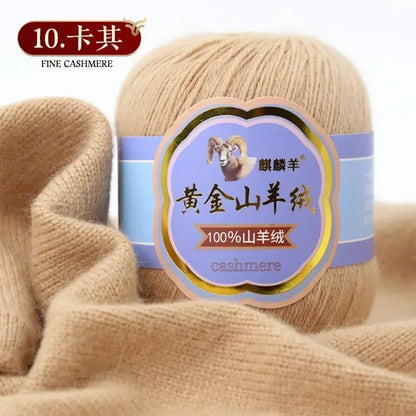 Fil de laine 100 cachemire pour optique moyenne ogo, écharpe, chaussettes, glafraîchement, chaud, 3 plis, crochet, doux pour la peau, 100% g/ensemble