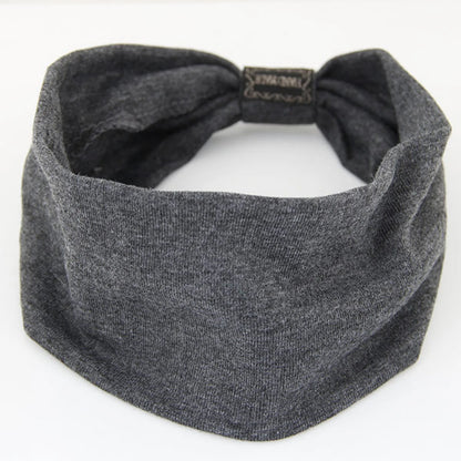 1 pièce coton, Yoga, bord large, élastique, couvre-chef, tissu large, accessoires pour cheveux, bandeaux, cartes pour cheveux, couvre-chef