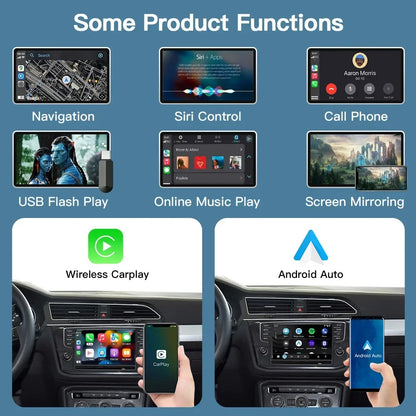 Carplay sans fil Android Auto pour Volkswagen Golf 7 avec système MIBI accessoire multimédia lien miroir caméras compatibles AirPlay