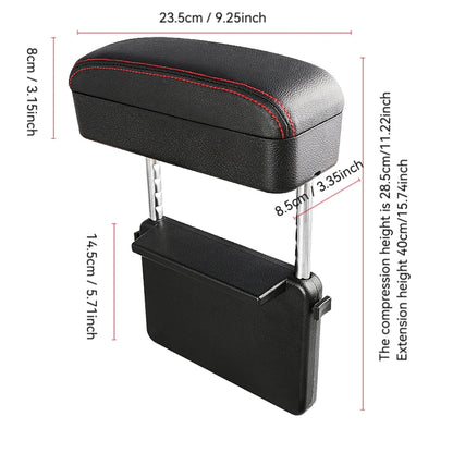 Boîte d'accoudoir de voiture, Support de coude réglable, organisateur d'espace de siège, coussin adapté aux voitures SUV camion, entraînement ergonomique et confortable