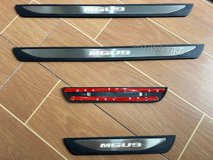 Pour SAIC MGU9 2025 2026 U9 Pick-up, plaque de protection de seuil de porte, garniture de seuil de porte, pédale de bienvenue, protection de seuil, accessoires de voiture