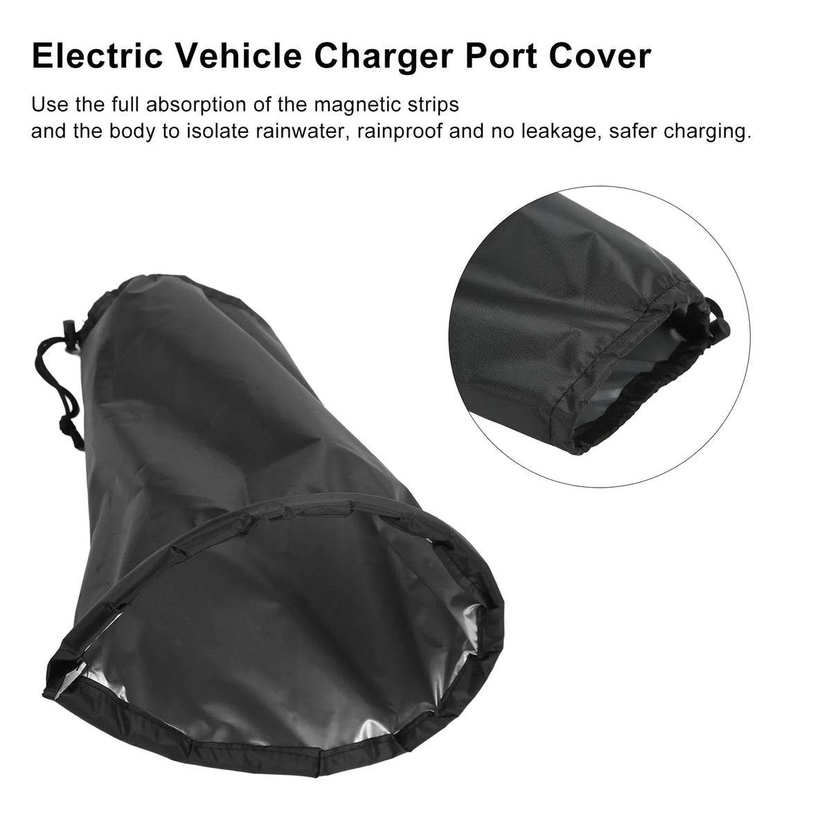 Couverture résistante aux intempéries, Port EV, étanche, poussière solaire, forte Adsorption magnétique pour voiture électrique