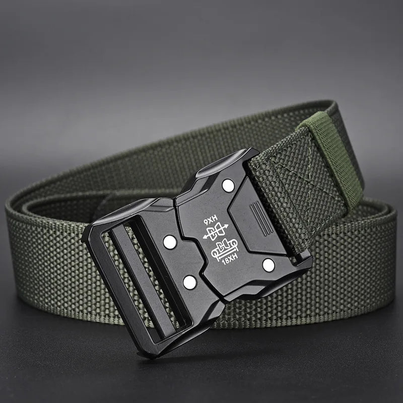 Ceinture tactique 2 pièces - Boucle automatique durable, parfaite pour les aventures en plein air, accessoires unisexes pour hommes et femmes