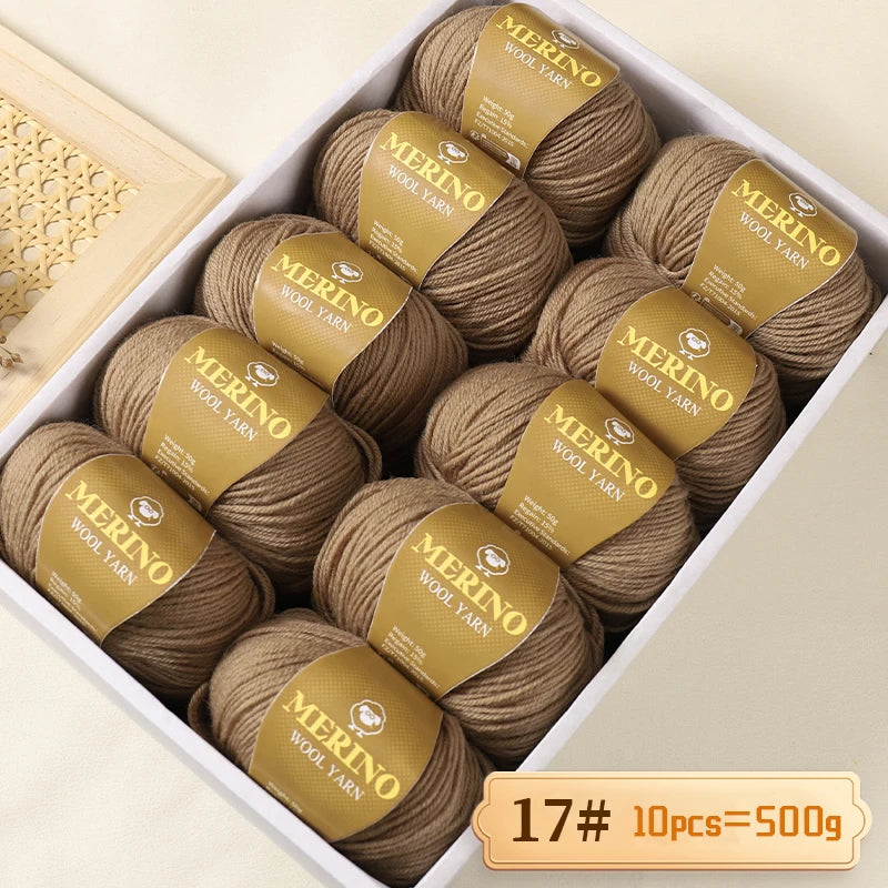 500 g de fil de laine d'alpaga mi-fin 212 de haute qualité, adapté au tricot de pulls, d'écharpes et de chapeaux, 10 écheveaux/paquet