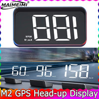 Projecteur de pare-brise M2 GPS HUD, affichage tête haute, Projection sur verre, compteur de vitesse de voiture automatique, accessoires électroniques Plug and Play