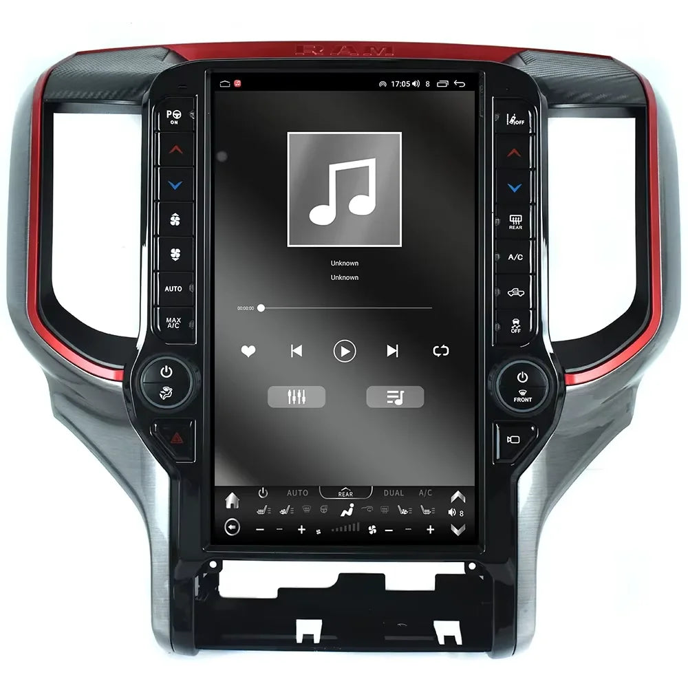 Grand écran Qled de Navigation stéréo pour Dodge Ram 2019 – 2023, Android 12, lecteur vidéo multimédia, sans fil, Carplay Head Uint, Radio automatique