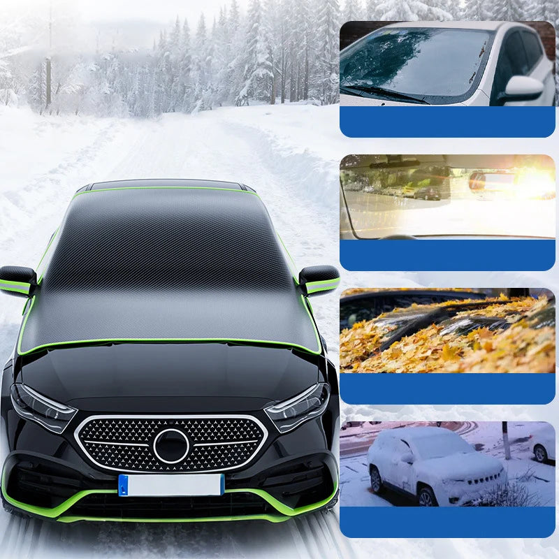 Pare-brise de voiture couverture de neige hiver extérieur fenêtre de voiture bouclier de neige Anti glace/neige/gel pare-brise couverture de protection étendue